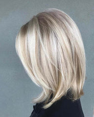 Ash Blonde Human Hair Bob Wig for White Women 100% Human Hair