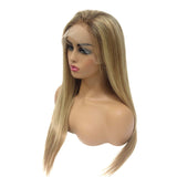 Golden Brown to Blonde Ombre Lace Front Wigs for White Women 100% Human Hair