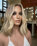 Ombre Blonde Lace Frontal Wig for White Women 100% Human Hair