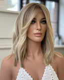 Ombre Blonde Lace Frontal Wig for White Women 100% Human Hair