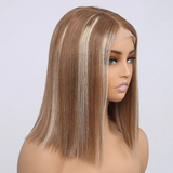 Mixed Brown & Blonde Color Straight 13x4 HD Lace Human Hair Wig