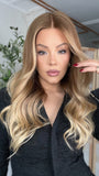 Ashy Brown Ombre Wigs 100% Real Human Hair for Caucasian 180% Density