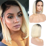 Colored Bob Wigs Human Hair Lace Wigs 180% Denstity Pre-plucked SULMY | SULMY.