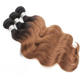 Sulmy 3 Bundles 1b/#30 Two Tone Colored body wave Ombre Brazilian Human Hair Weave | SULMY.