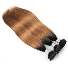 Sulmy 3 Bundles With Frontal Closure 1b #30 Ombre straight Brazilian Hair Weave | SULMY.