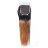 Sulmy 3 Bundles With Closure 1b #30 Ombre straight Brazilian Hair Weave | SULMY.