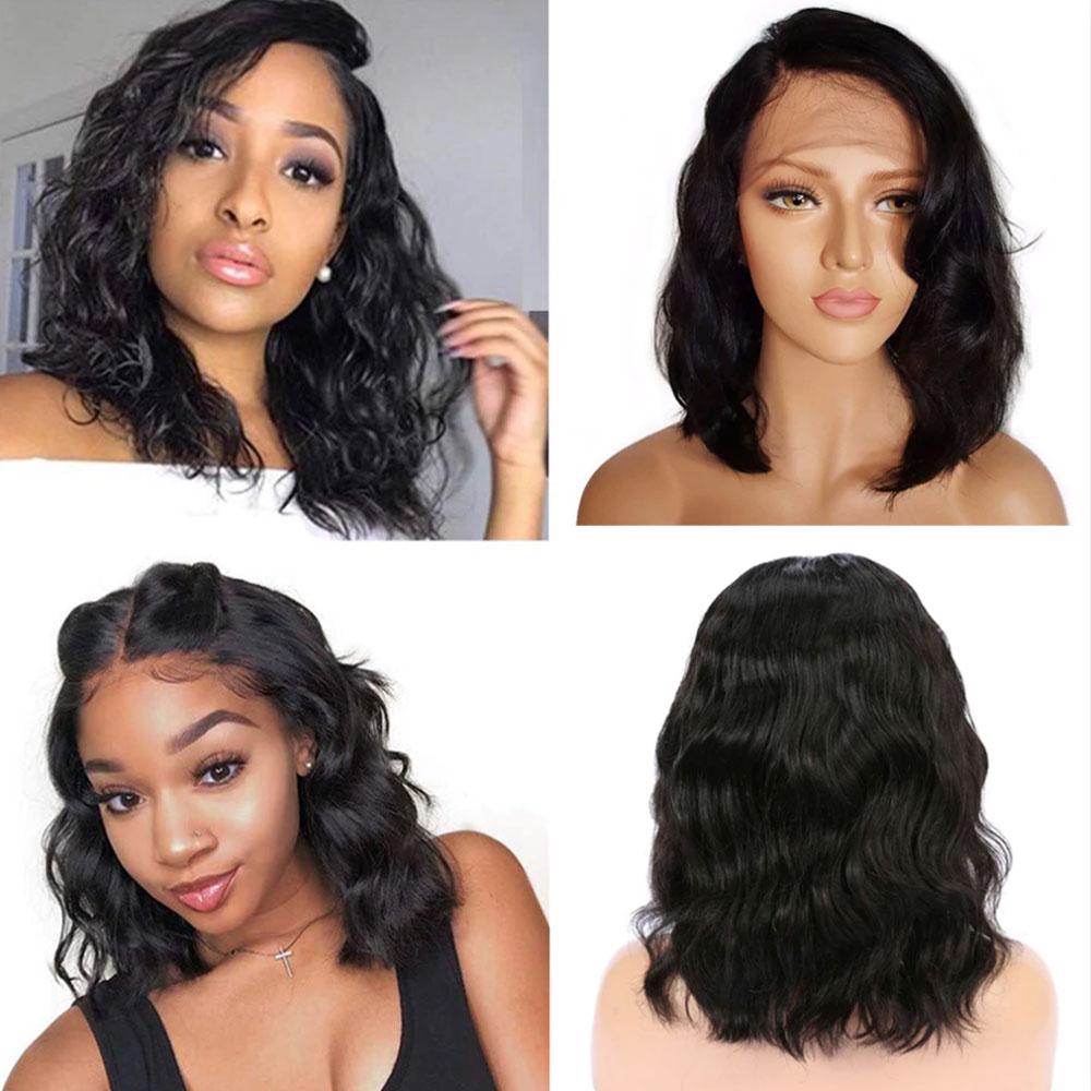 Body Wave Human Hair Wigs Brazilian Hair Pre Plucked Wet and Wavy