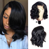 SULMY Closure Bob Wigs Human Hair Free Part Lace Wigs -Body Wave | SULMY.