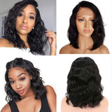 SULMY Closure Bob Wigs Human Hair Free Part Lace Wigs -Body Wave | SULMY.