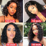 Side Part Lace Closure Bob Wigs 4x4 Glueless Human Hair Lace Wigs Pre-plucked 180% Density -SULMY | SULMY.