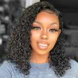 Side Part Lace Closure Bob Wigs 4x4 Glueless Human Hair Lace Wigs Pre-plucked 180% Density -SULMY | SULMY.