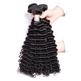 3 Bundles Deal Deep Wave Brazilian Virgin Human Hair Weave Bundles | SULMY.