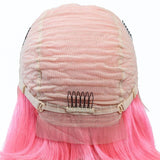 Pink Bob Lace Front Wig Colored Short Human Hair Wigs -SULMY | SULMY.