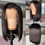 Side Part Lace Closure Bob Wigs 4x4 Glueless Human Hair Lace Wigs Pre-plucked 180% Density -SULMY | SULMY.