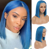 Colored Bob Wigs Human Hair Lace Wigs 180% Denstity Pre-plucked SULMY | SULMY.