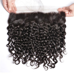 Bundles with Frontal Water Wave Brazilian Virgin Human Hair Weave Bundles 3+1 | SULMY.