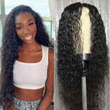 Lace Front Human Hair Wigs 13x4 Lace Wig Water Wave, Pre-plucked, 180% Density-SULMY | SULMY.