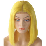 Yellow Bob Lace Front Wig Colored Short Human Hair Wigs -SULMY | SULMY.